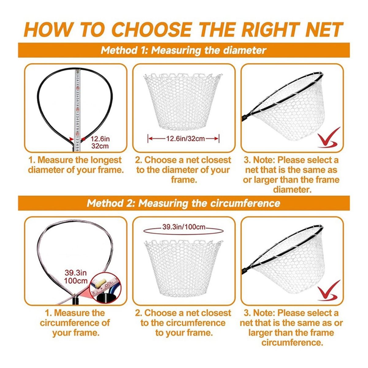 Fish Net Handle - شبكة صيد مطاطية قابلة للطي من