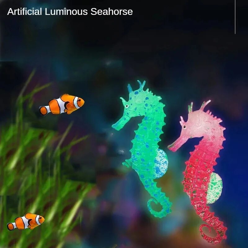 Aquarium Fish Glow In The Dark - ديكورات حوض السمك Aquascape محاكاة تتوهج