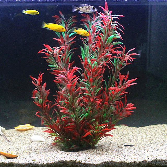 Aquarium Fish Green - نباتات اصطناعية نادرة لأحواض السمك بطول