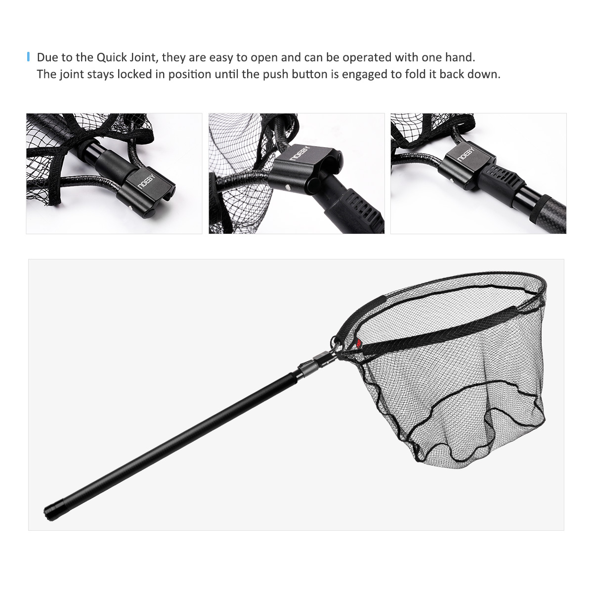 شبكة صيد تلسكوبية من نوبي بإطا - مراجعة Fish Net Handle وسعره