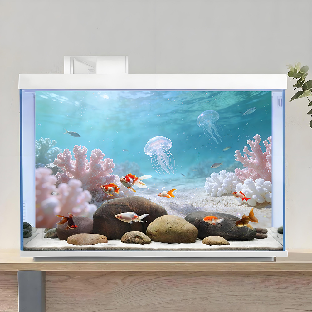 ملصق خلفية لحوض السمك، تصميم ق - مراجعة Aquarium Fish Usa وسعره