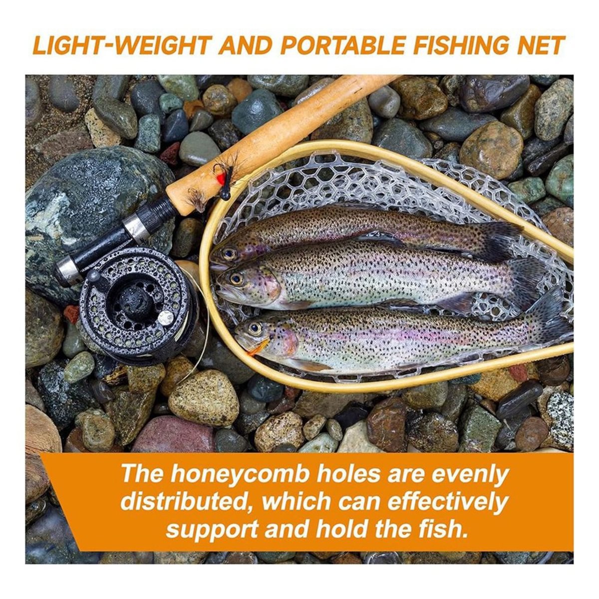 شبكة صيد مطاطية قابلة للطي من  - مراجعة Fish Net Handle وسعره