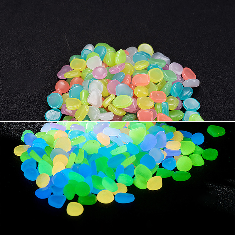 100 قطعة من الأحجار المضيئة لل - مراجعة Aquarium Fish Glow In The Dark وسعره