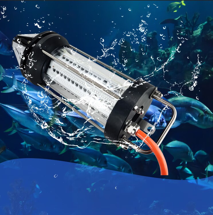 مصباح صيد تحت الماء خارجي بقوة - مراجعة Aquarium Fish Green وسعره
