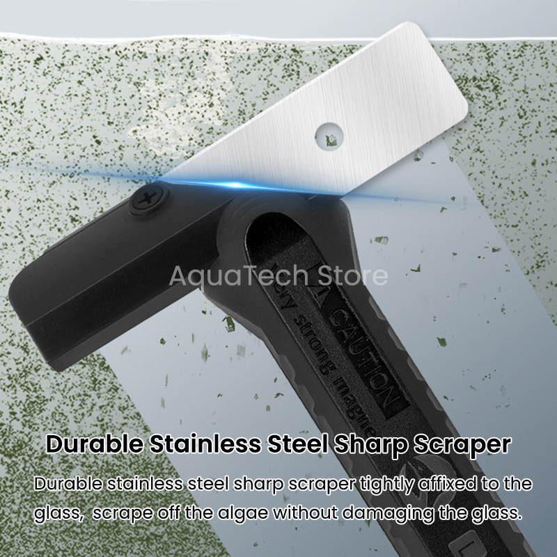 المغناطيسي حوض للأسماك الزجاج  - مراجعة Algae Scraper Blade وسعره