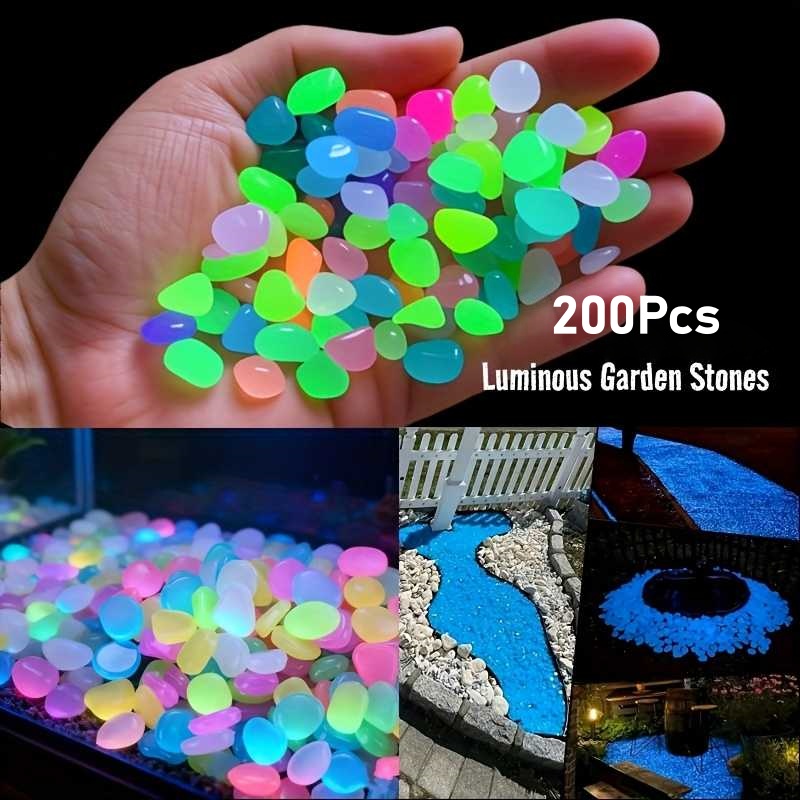 200 قطعة من الحصى المضيء في ال - مراجعة Aquarium Fish Glow In The Dark وسعره