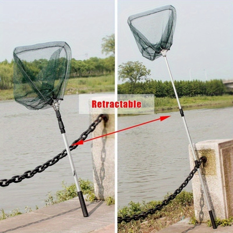 شبكة صيد سمك قابلة للطي مثلثة  - مراجعة Fish Net Handle وسعره