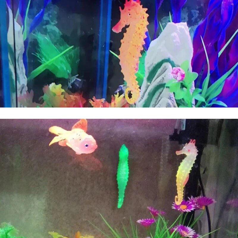 ديكورات حوض السمك Aquascape مح - مراجعة Aquarium Fish Glow In The Dark وسعره