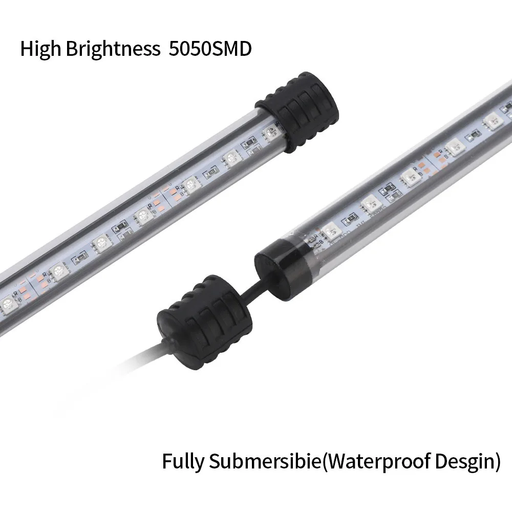 مقاوم للماء RGB LED أضواء حوض  - مراجعة Fish In Aquarium Picture وسعره