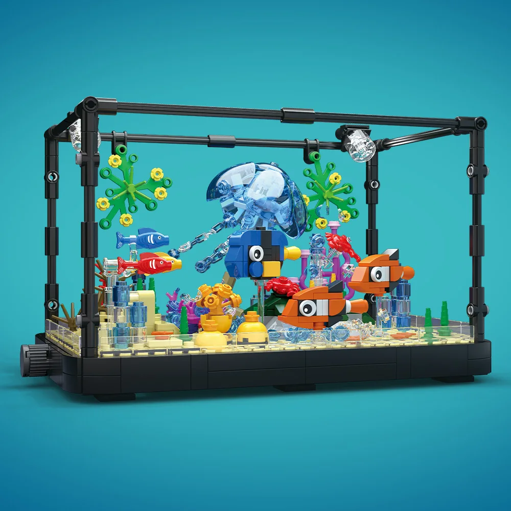 مجموعة مكعبات بناء حوض السمك م - مراجعة Aquarium Fish Marine وسعره