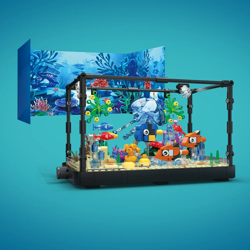 مجموعة مكعبات بناء حوض السمك م - مراجعة Aquarium Fish Marine وسعره