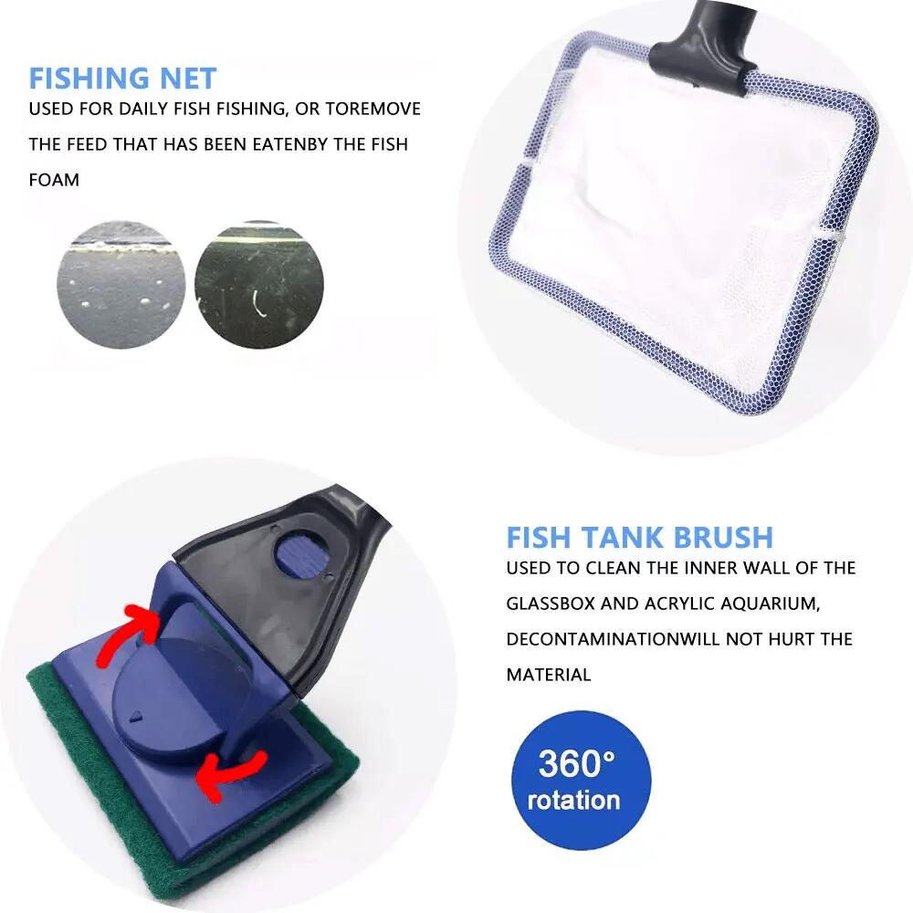 5in1 أداة تنظيف حوض السمك مصنع - مراجعة Algae Scraper Blade وسعره