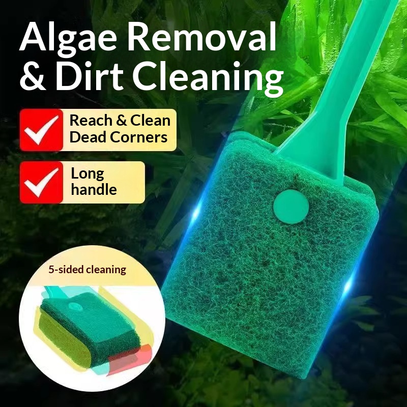 فرشاة تنظيف حوض السمك بمقبض طو - مراجعة Algae Scraper Blade وسعره
