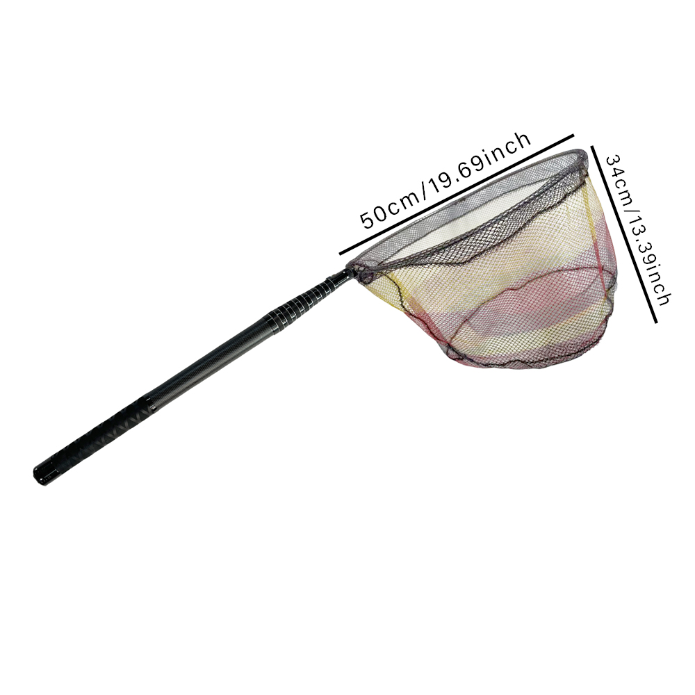 شبكة صيد تلسكوبية من ألياف الك - مراجعة Fish Net Handle وسعره