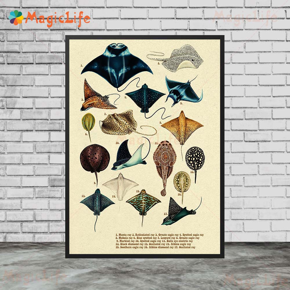 الشمال نمط الجدار ملصق لغرفة ا - مراجعة Fish In Aquarium Picture وسعره