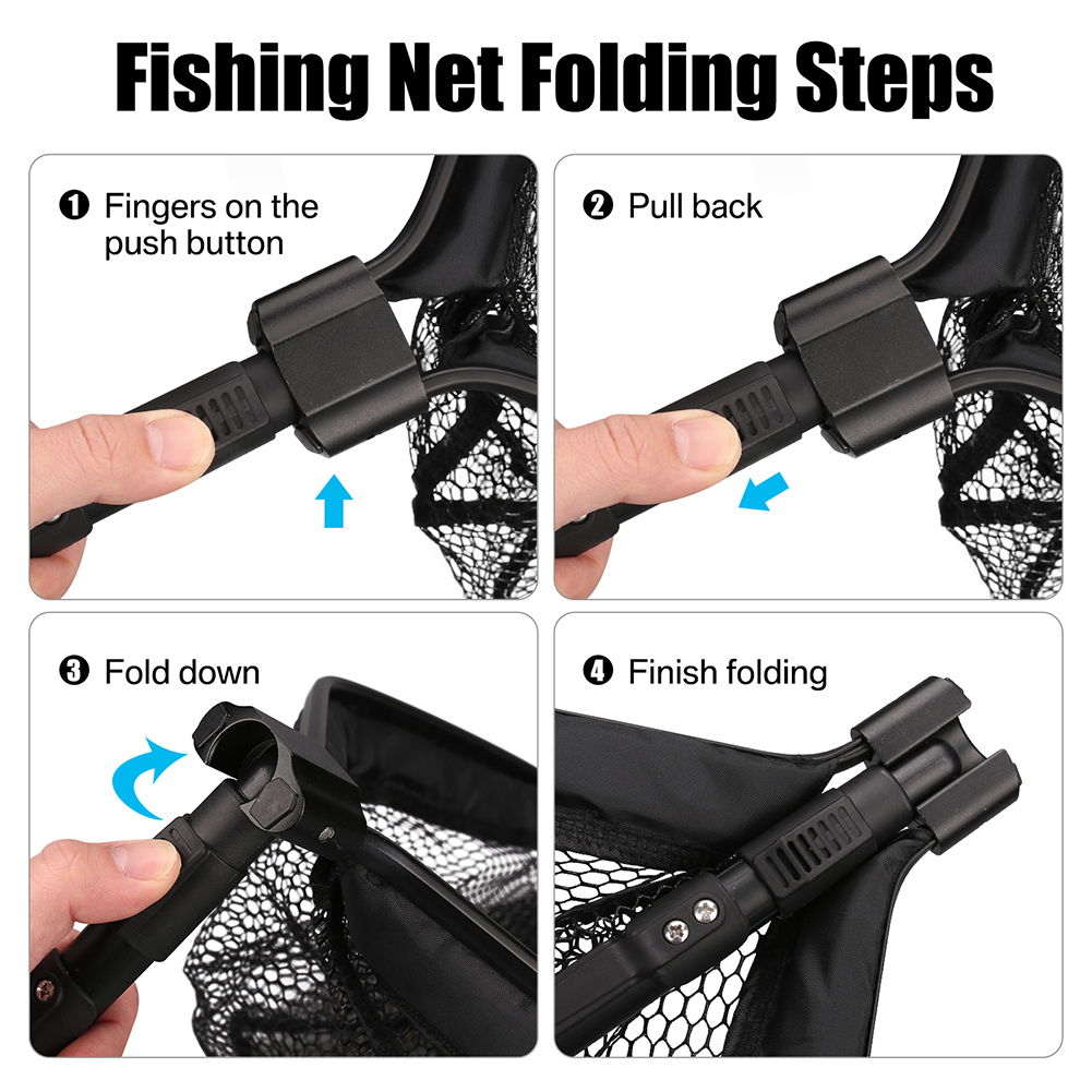 شبكة صيد عائمة لصيد السمك بالذ - مراجعة Fish Net Handle وسعره