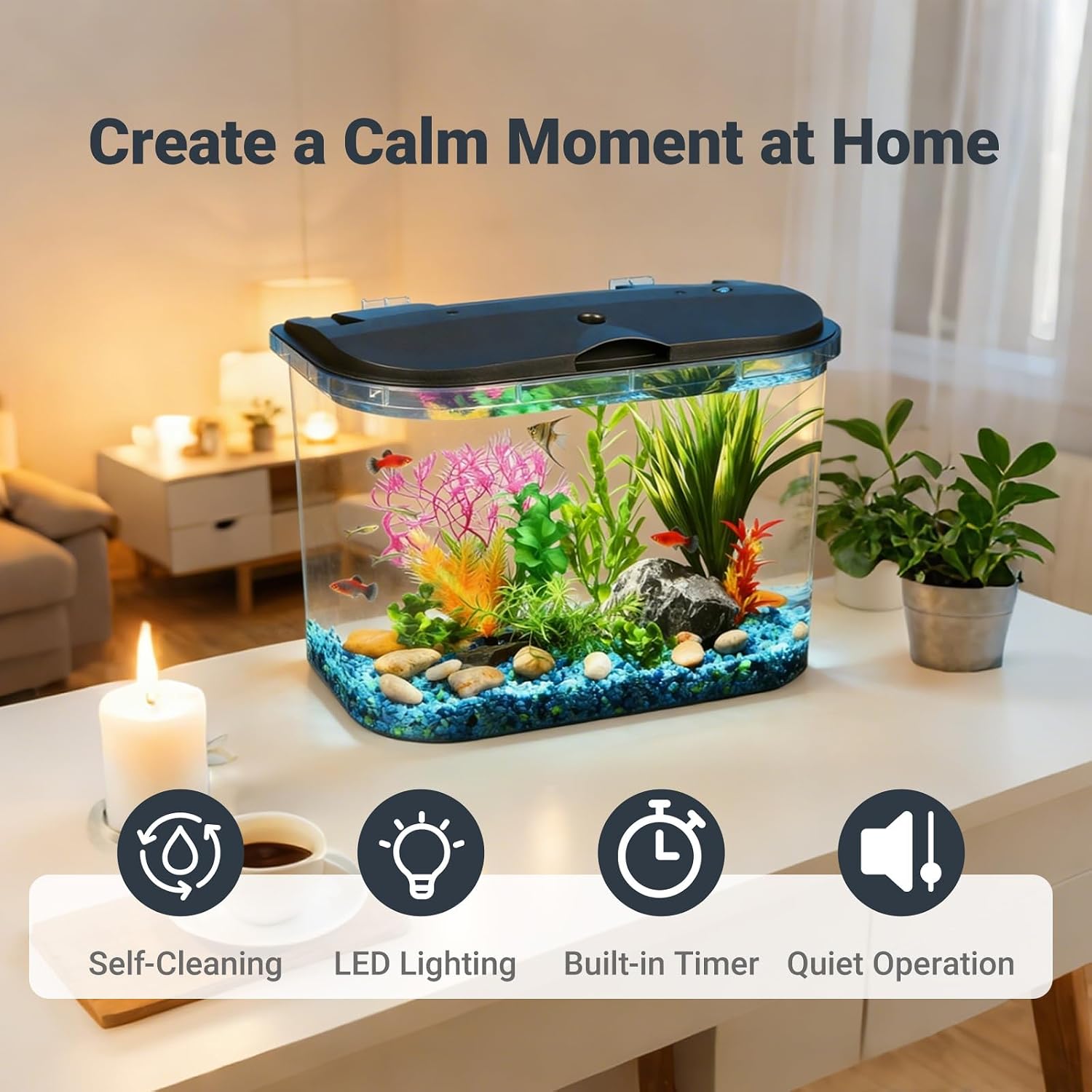 طقم حوض أسماك سعة 5 جالون مع إ - مراجعة Aquarium Fish Variety وسعره