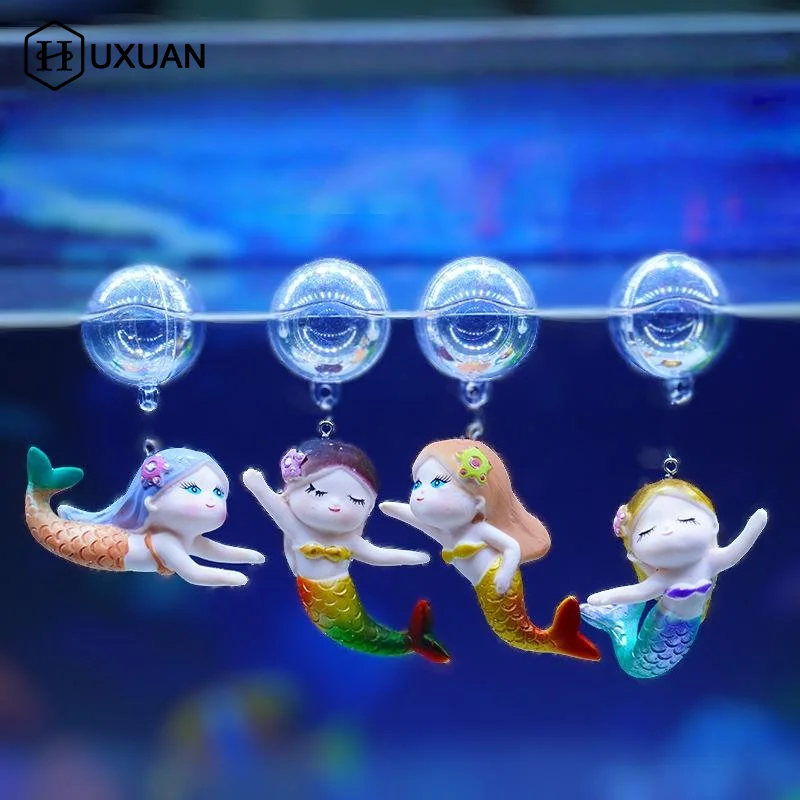 2 قطعة حوض السمك تعليق حورية ا - مراجعة Aquarium Fish Beautiful وسعره